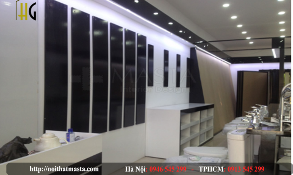 thiết kế showroom thiết bị vệ sinh