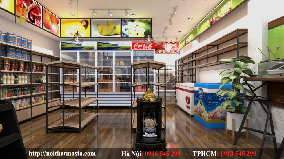 Thiết kế siêu thị anh Tuyển- HCM