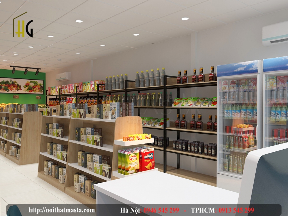 Sử dụng kệ trưng bày đơn gian nhưng hiệu quả cao