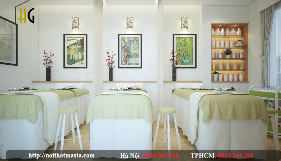 Thiết kế spa nhỏ đẹp khởi đầu cho bước đường thành công của bạn