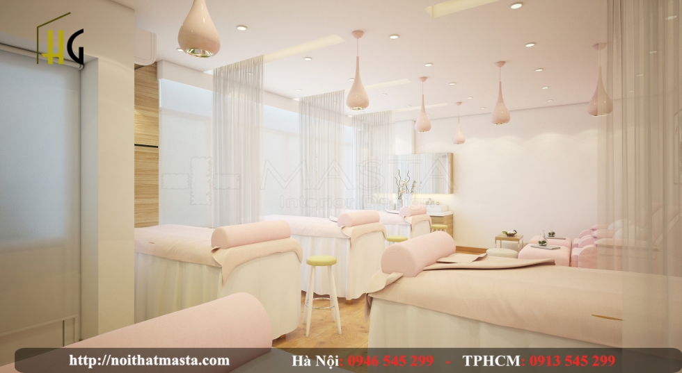 Thiết kế spa nhỏ đẹp khởi đầu cho bước đường thành công của bạn