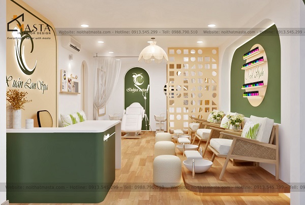 Thiết kế không gian Spa Xuân Lan theo phong cách Retro