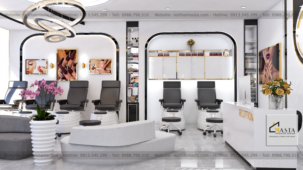 Thiết kế khu làm nails 