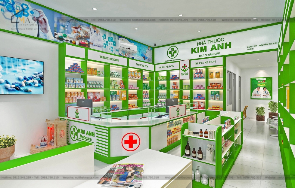 Bố trí không gian cửa hàng
