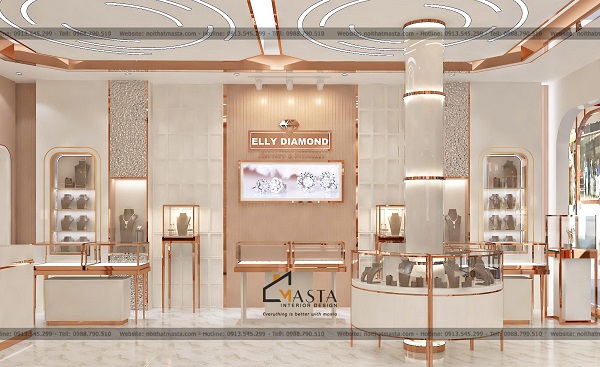 Phối cảnh 3D thiết kế tiệm trang sức ELLY DIAMOND