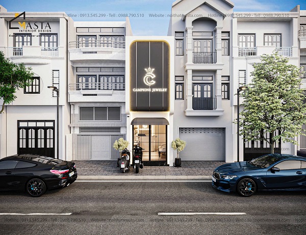 Phối cảnh 3D thiết kế tiệm trang sức Campione Jewelry, Quận 3