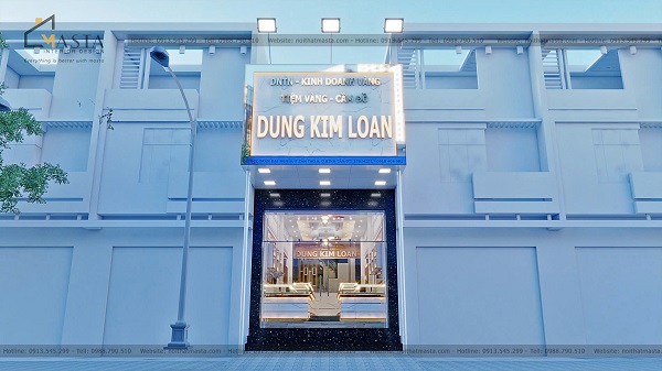 Trưng bày nội thất phù hợp với diện tích để tiệm vàng 60m2 không bị bí bách