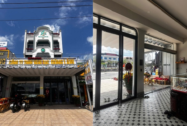 Hiện trạng trước khi thiết kế tiệm vàng Dũng Lâm, Hậu Giang
