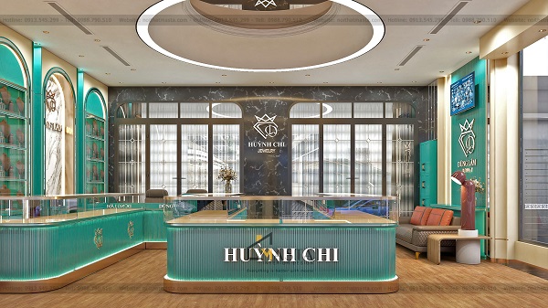 Quầy trưng bày sử dụng tủ chữ U để điều hướng lối đi của khách hàng