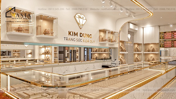 Bố trí hộp tủ trang sức ở vách tường, gia tăng không gian lưu trữ và tiết kiệm diện tích mặt bằng