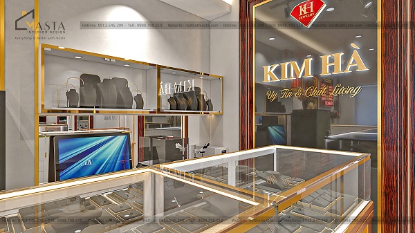 KTS Masta bố trí tủ âm tường để trưng bày tối đa sản phẩm