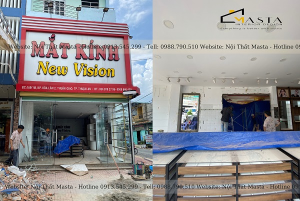 Hiện trạng trước khi thiết kế tiệm vàng Kim Mai