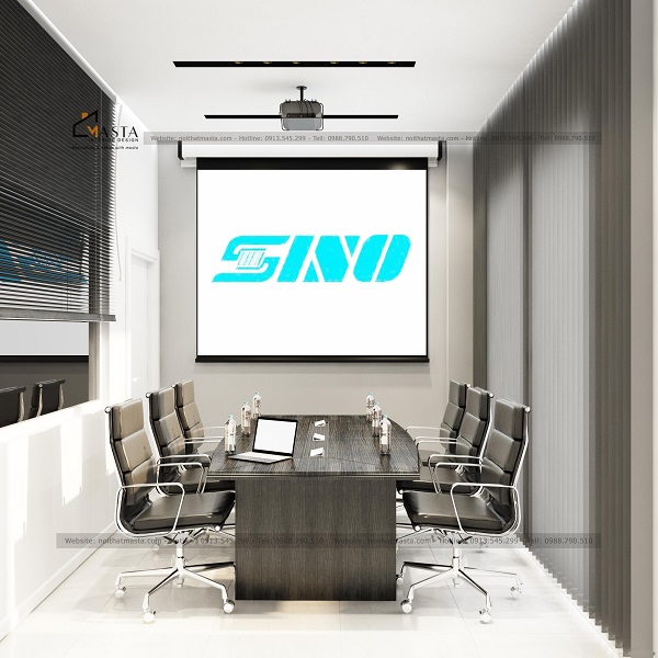 KTS Masta sử dụng chất liệu gỗ cao cấp, ghế bọc nệm giúp nhân viên ngồi làm việc, họp thoải mái