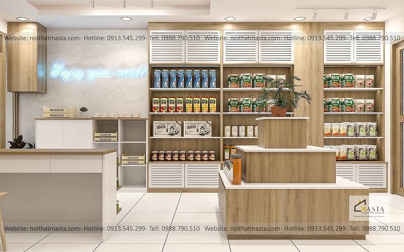 Tiêu chuẩn ánh sáng trong thiết kế siêu thị mini