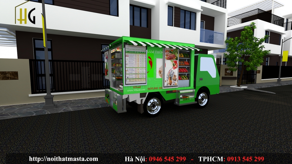 Thiết kế xe bán hàng lưu động