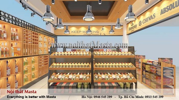 Ý tưởng thiết kế cửa hàng thực phẩm hiện đại, sang trọng