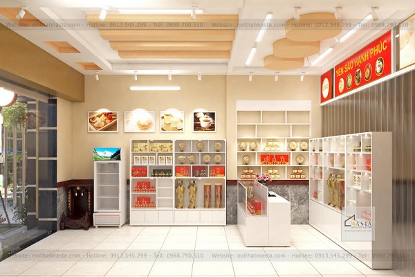 Mẫu ý tưởng thiết kế cửa hàng thực phẩm yến sào