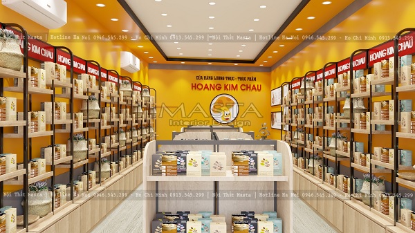 Ý tưởng thiết kế cửa hàng thực phẩm hiện đại, sang trọng