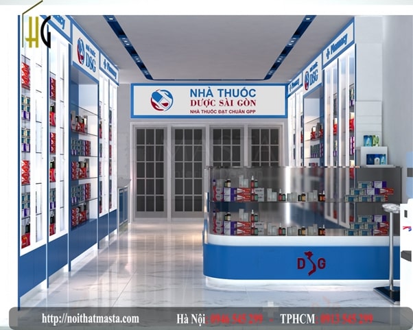Không gian nội thất nhà thuốc