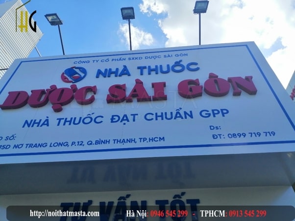 Hệ thống đèn của nhà thuốc